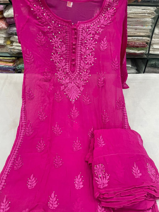 Maira Garara Premium Chikankari Set