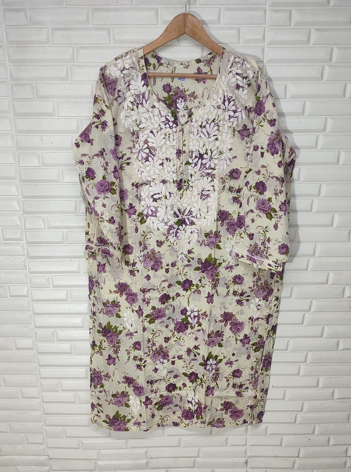 Kari Chikankari Plus Size Kurta