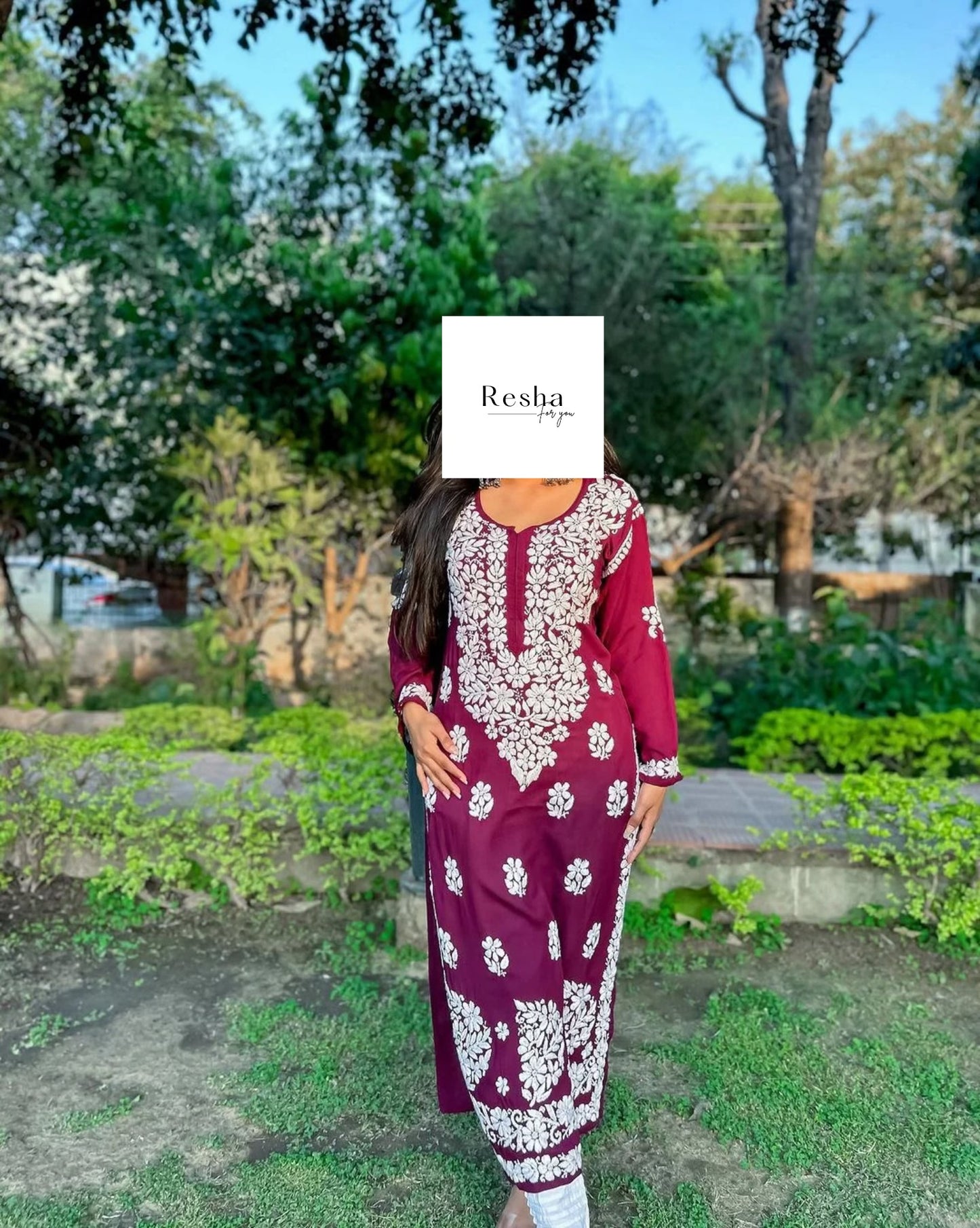 Modal Chikankari Kurta