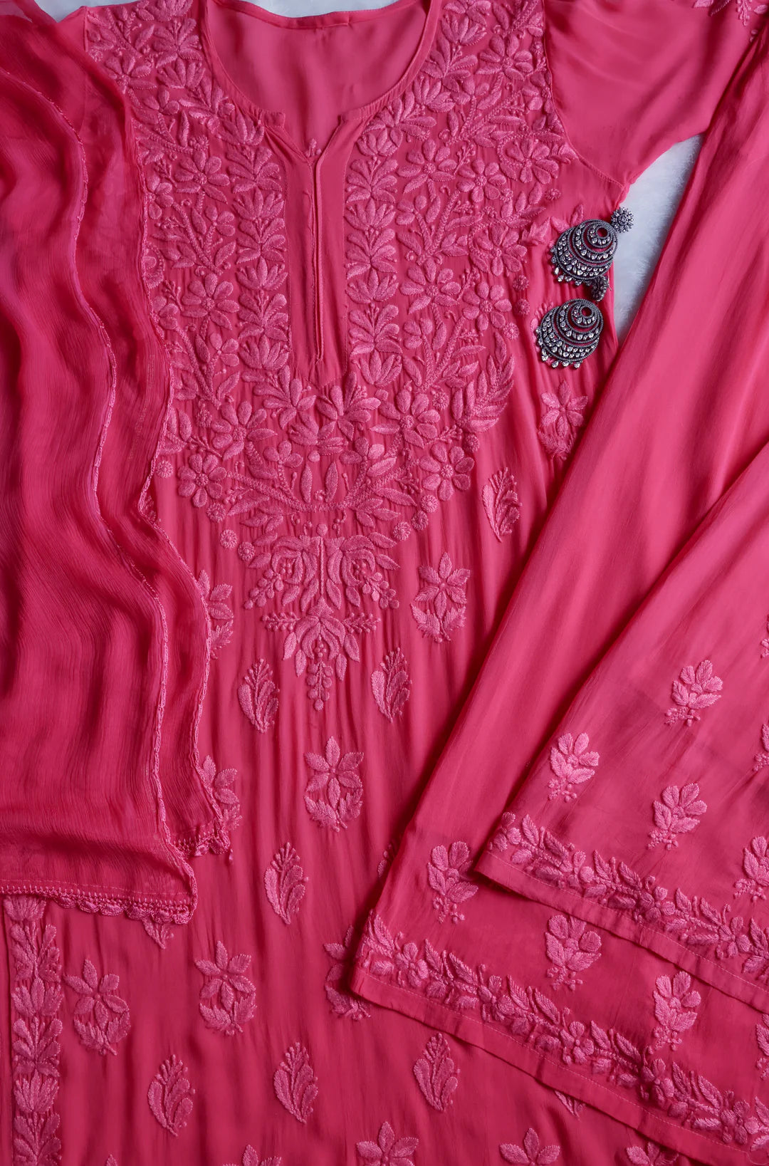 Pearl Premium Viscose Chikankari Suit