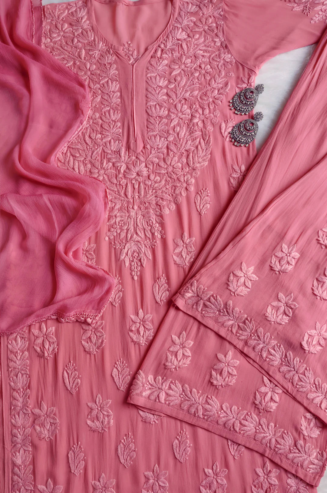 Pearl Premium Viscose Chikankari Suit