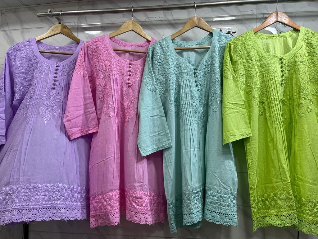 Kazi Chikankari Short Kurta