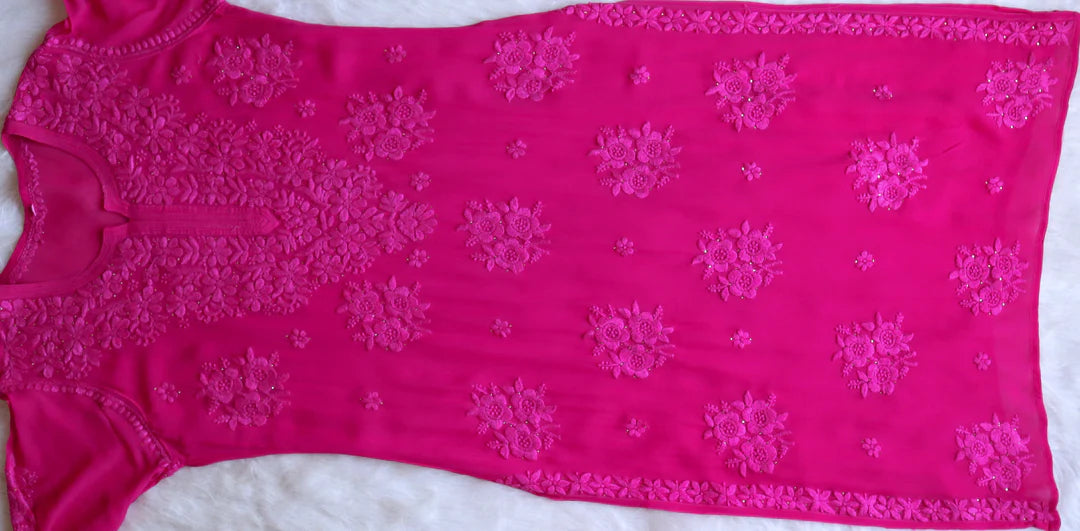 Rose Premium Chikankari Kurta