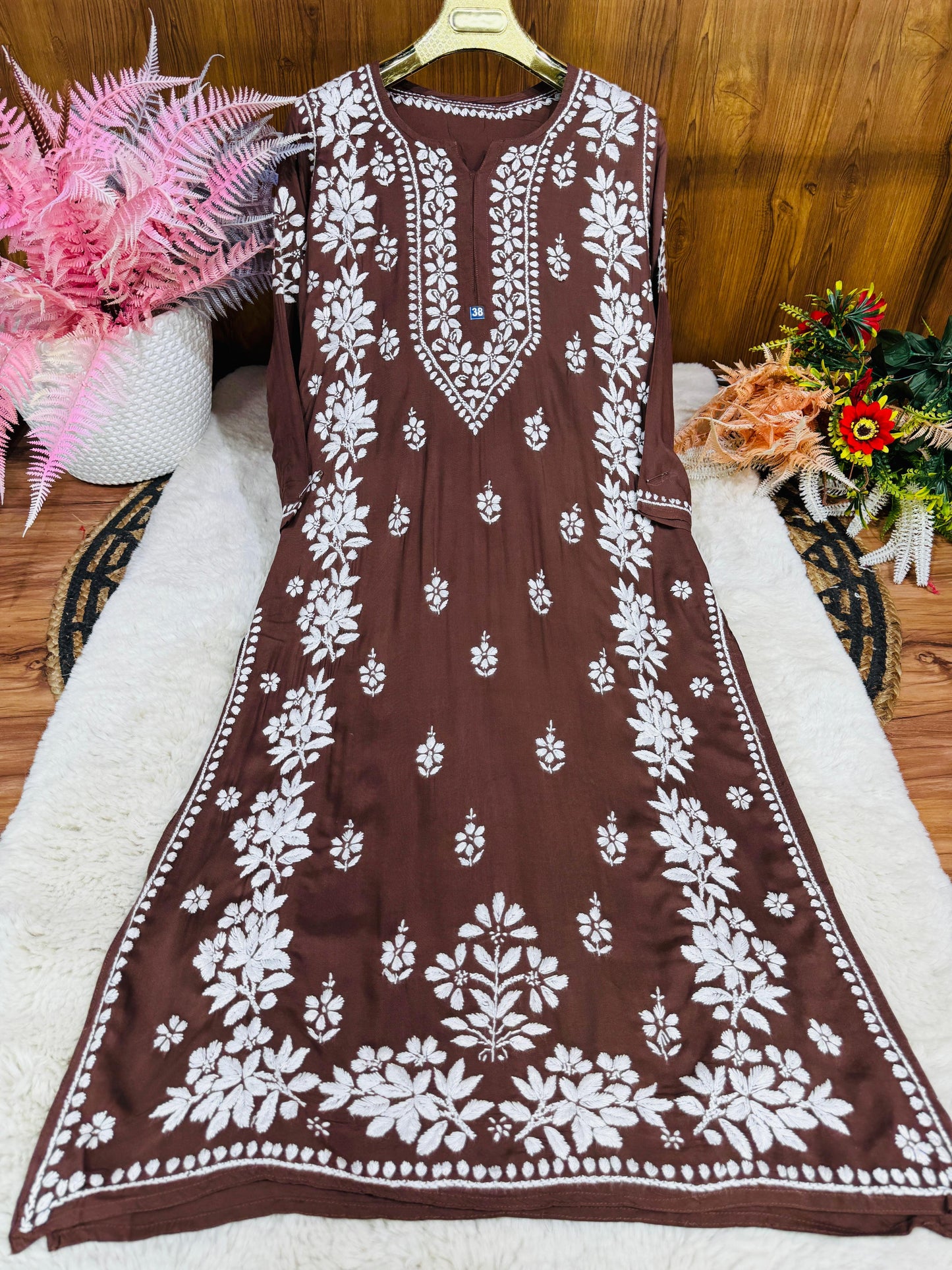 Afghani Chikankari Kurta