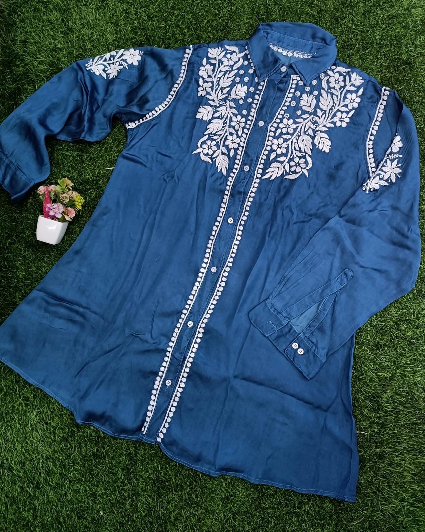 Modal Chikankari Shirt