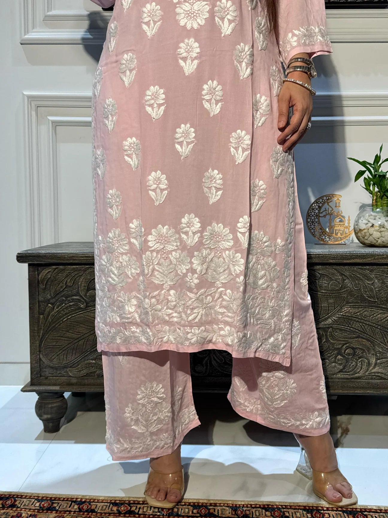 Modal Chikankari Kurta/ Coord