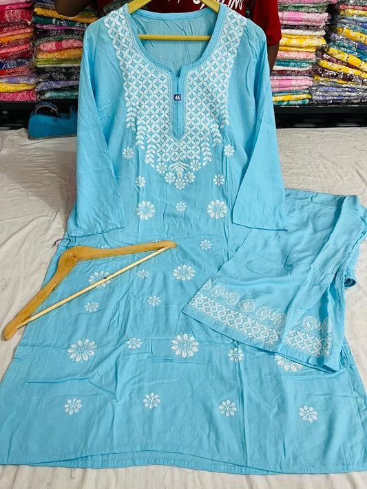 Sahar Chikankari Two Piece Set