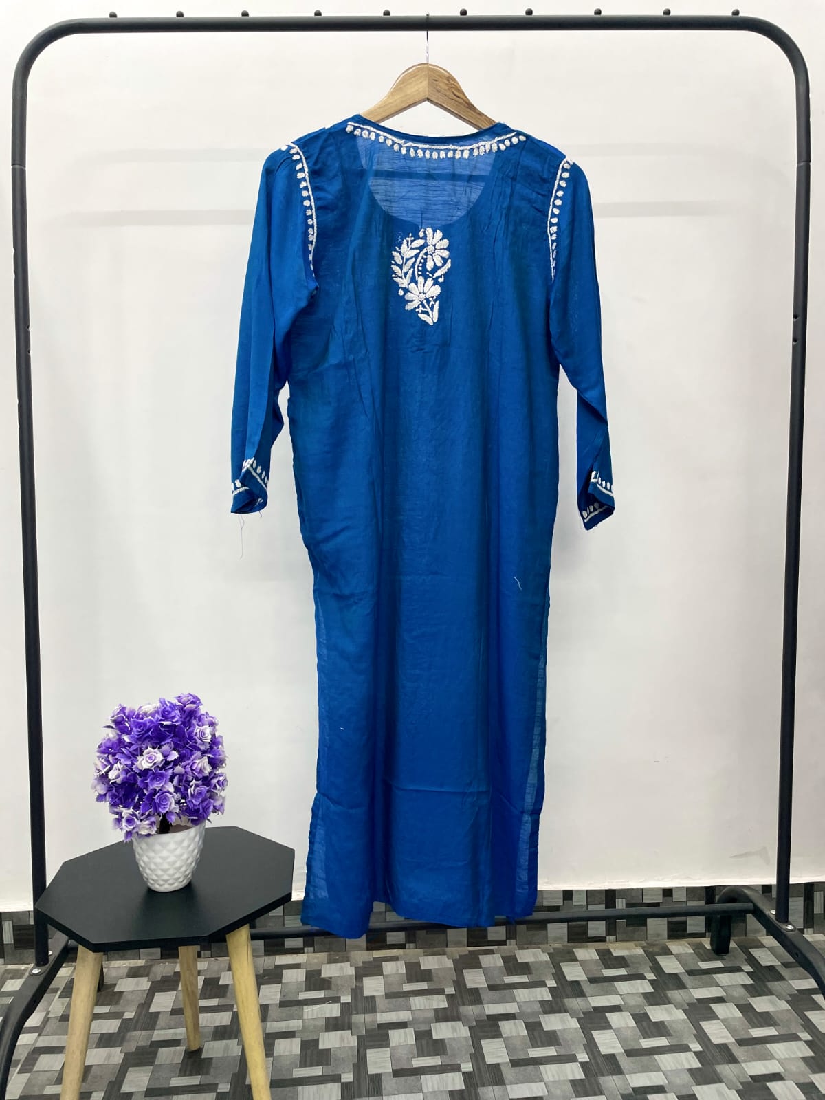 Heer Chikankari Muslin Silk Kurta