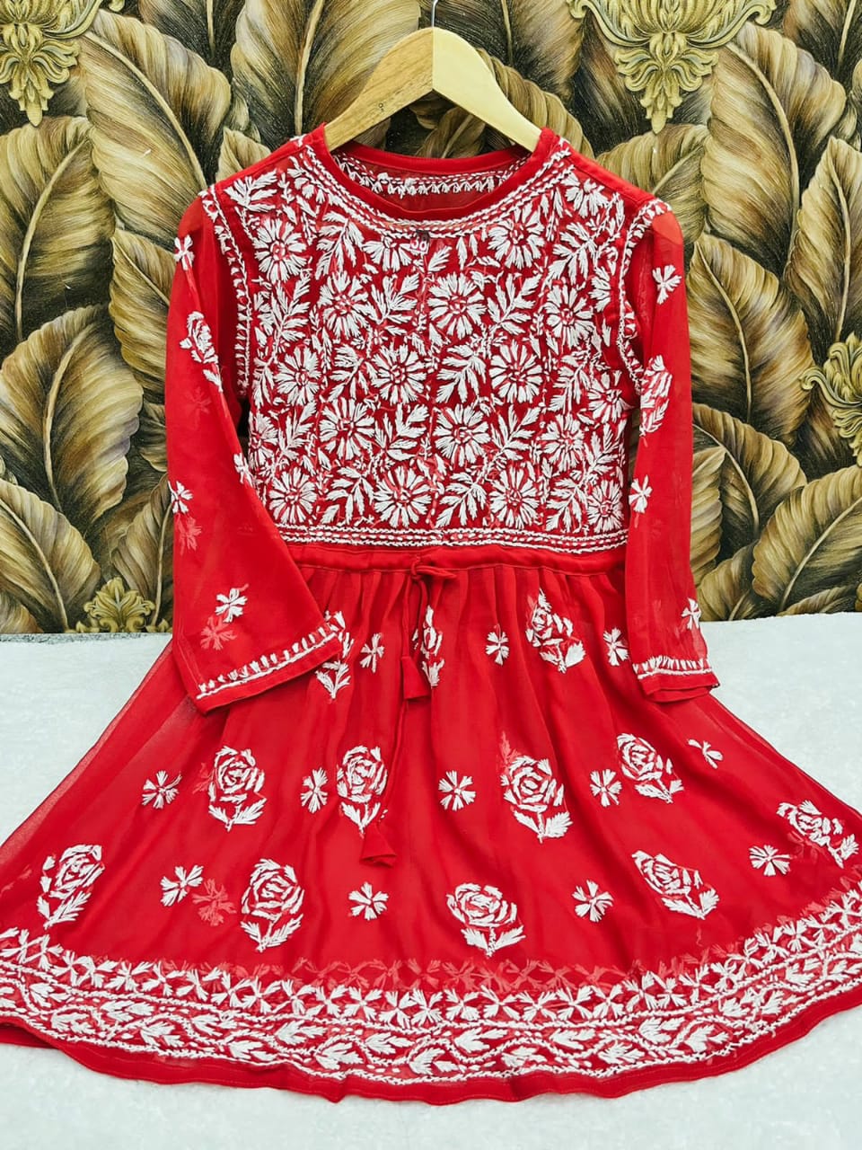 Gul Chikankari Top