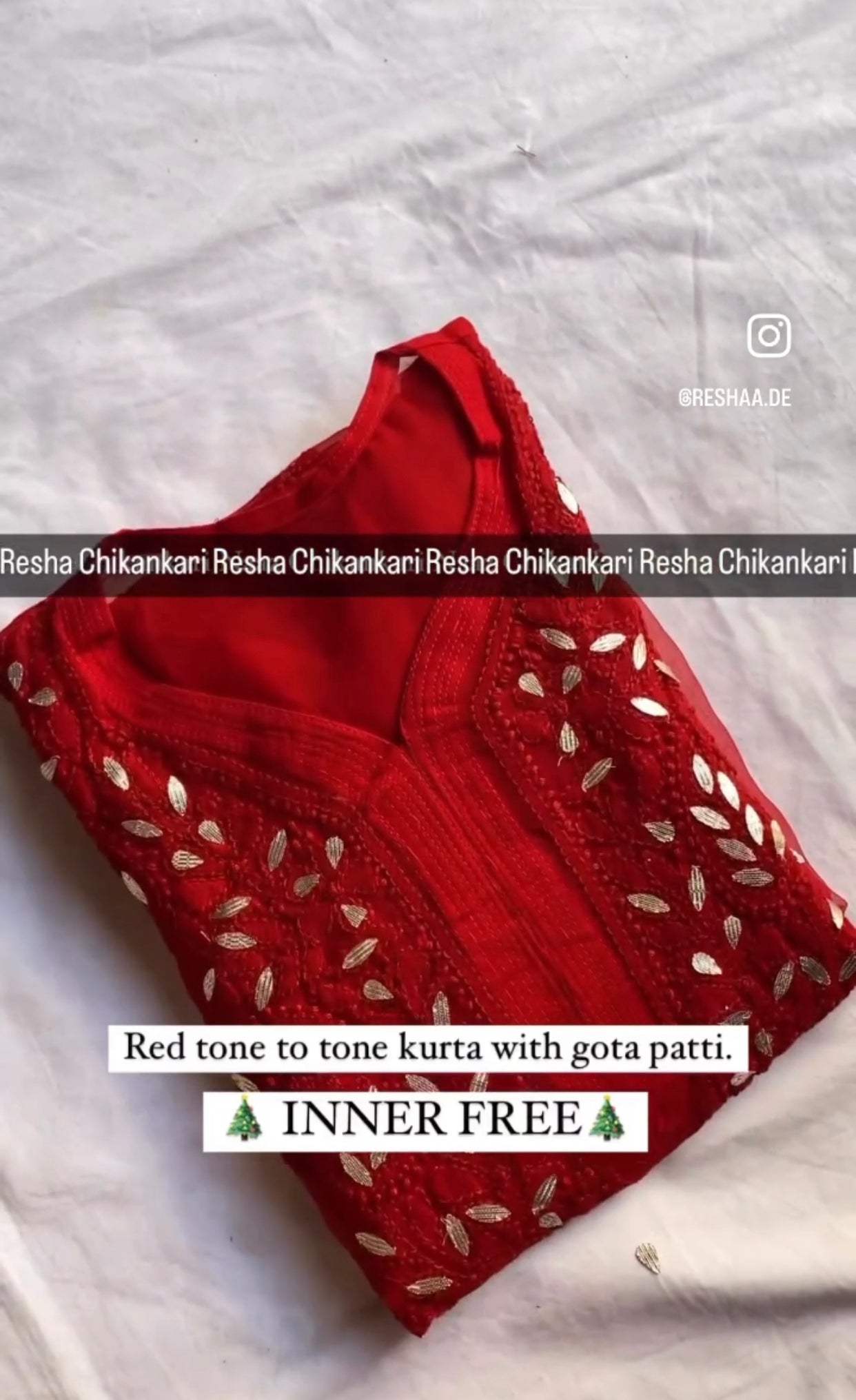 Laal rang Kurta