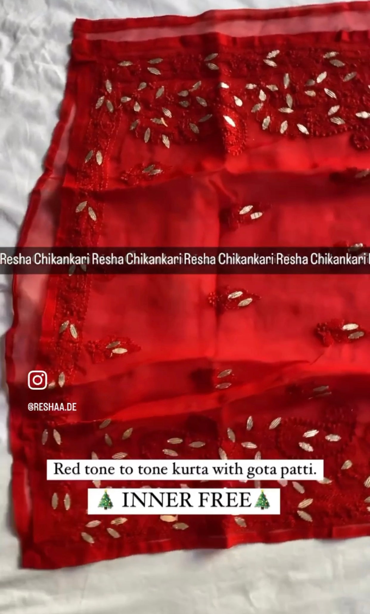 Laal rang Kurta