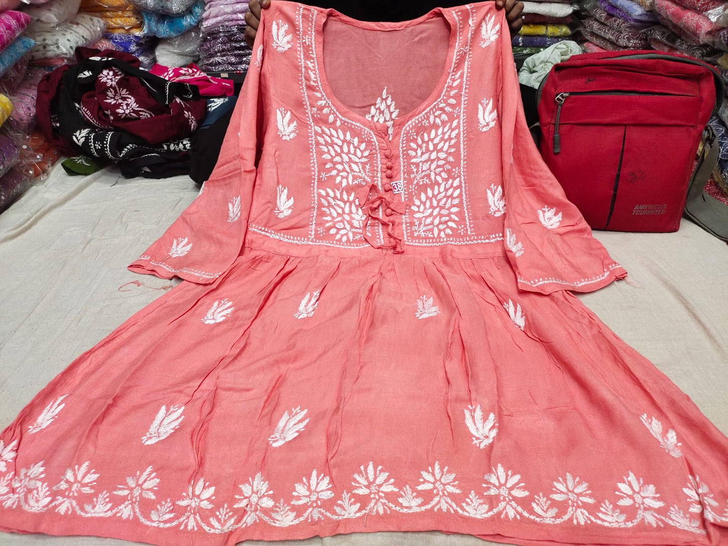 Gulmehndi Chikankari Top