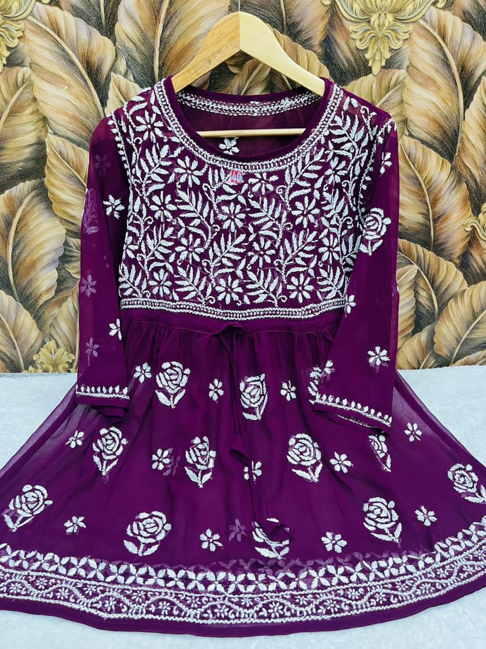 Gul Chikankari Top